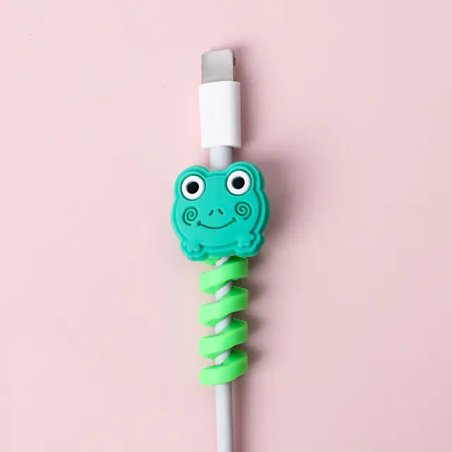 Protector y Organizador de Cable USB en Espiral de Dibujos Animados