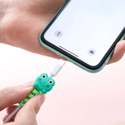 Protector y Organizador de Cable USB en Espiral de Dibujos Animados