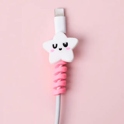 Protector y Organizador de Cable USB en Espiral de Dibujos Animados