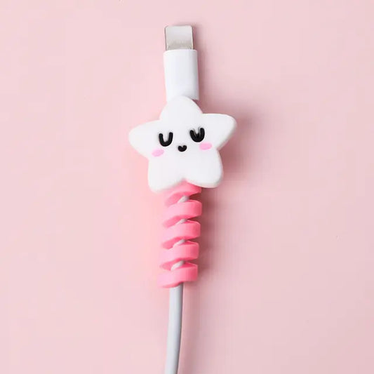 Protector y Organizador de Cable USB en Espiral de Dibujos Animados