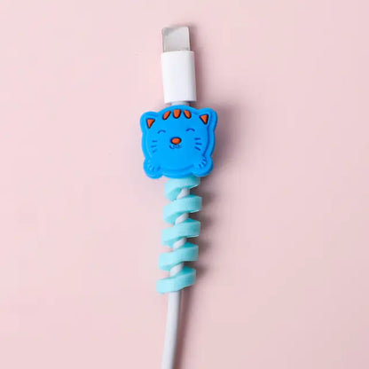 Protector y Organizador de Cable USB en Espiral de Dibujos Animados