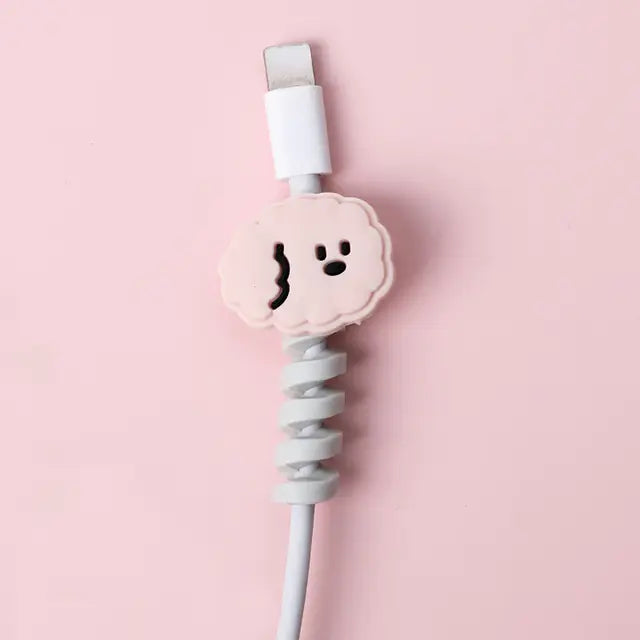 Protector y Organizador de Cable USB en Espiral de Dibujos Animados